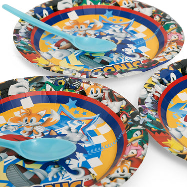🌀 Platos de Sonic – 6 Unidades