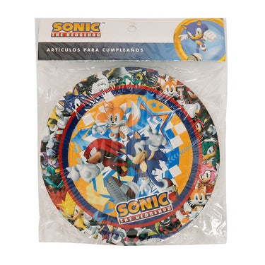 🌀 Platos de Sonic – 6 Unidades