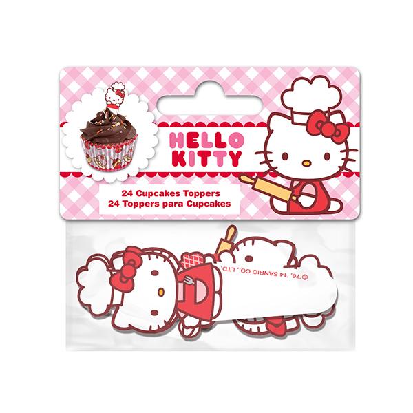 TOPPERS CUPCAKES HELLO KITTY