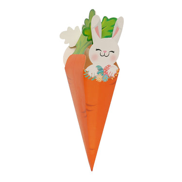 🥕 Caja Cartón Zanahoria Conejo