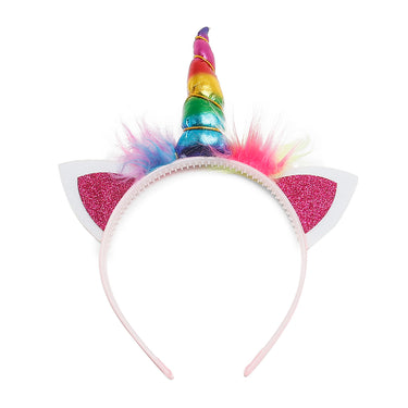 🦄 Cintillo Unicornio con Mechitas de Colores