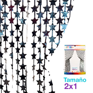 Cortina Metalica Estrellas Colores