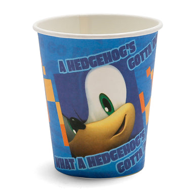 🌀 Vaso Polipapel Cotillón Sonic - 6 Unidades