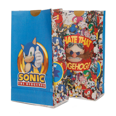 🛍️ Bolsa de Papel Cotillón de Sonic – 6 Unidades