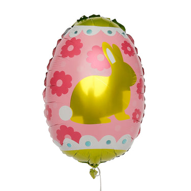 🎈 Globo Mylar Pascua Conejo y Huevos – Set de 5 Piezas