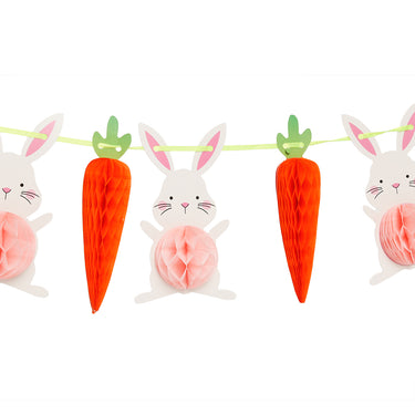 🎀 Guirnalda Pascua Conejos y Zanahorias
