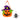 Bolsa de Dulces Fieltro Calabaza Bruja 15x15x6.5 cm