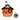 Bolsa de Dulces Fieltro Calabaza Pirata 15x15x6.5 cm