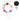 Corona LED Flores Tinsel Multicolor 17 cm
