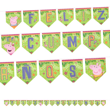 Guirnalda Feliz Cumpleaños Peppa Pig