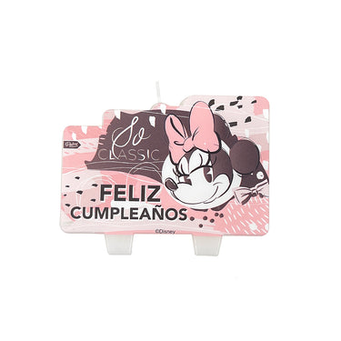 Vela Placa Minnie Juvenil