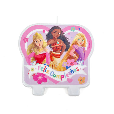 Vela Placa Princesas Disney