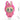 Piñata Rostro Labubu Rosado