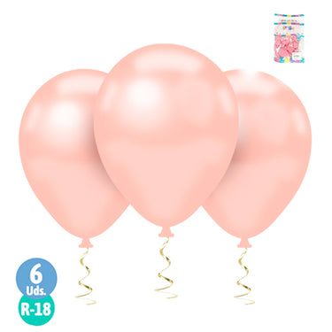 Globo r18 M.G. Pastel Colores 6 Unidades