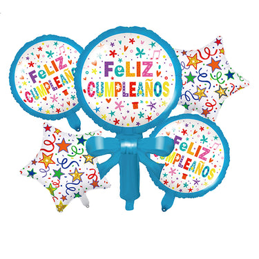 Globo Mylar F.C Candy 5 Piezas
