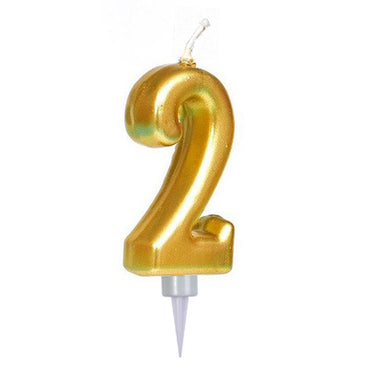 Vela Numeral Metal Gigante # 2