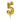 Vela Numeral Metal Gigante # 5