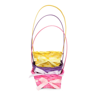 🧺 Canasto de Bamboo Colores Surtidos