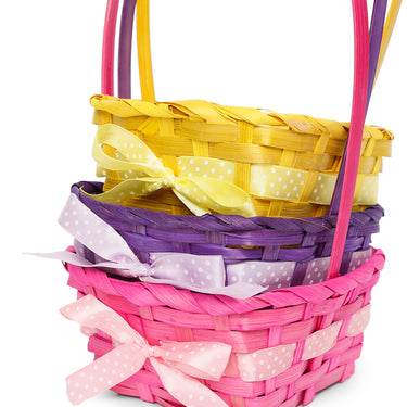 🧺 Canasto de Bamboo Colores Surtidos