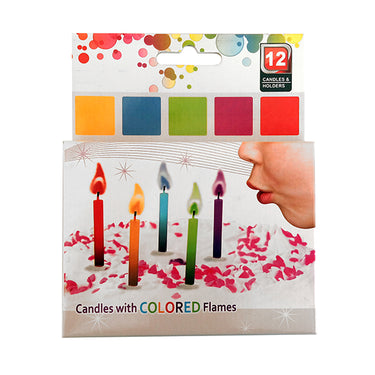 Vela Llama Color 12 unidades