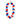 Collar Flor Tricolor