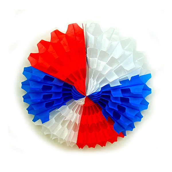 ADORNO TRICOLOR ABANICO GRANDE (41 cm)