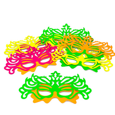 Antifaz Fluor Mariposa 6 Unidades