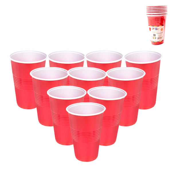 VASO 16OZ ROJO   10 UNIDADES