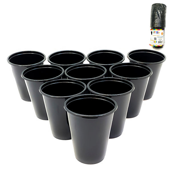 VASO 7OZ NEGRO    25 UNIDADES