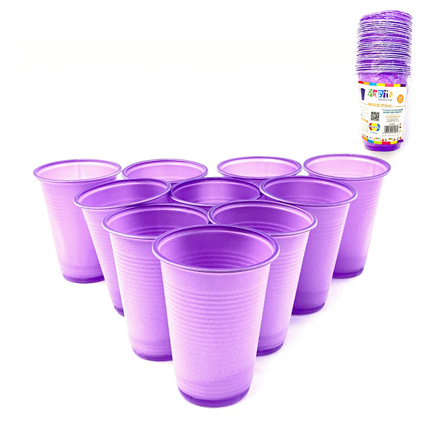 VASO 7OZ MORADO    25 UNIDADES