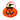 Bolsa de Dulces Fieltro Calabaza 1 Unidad