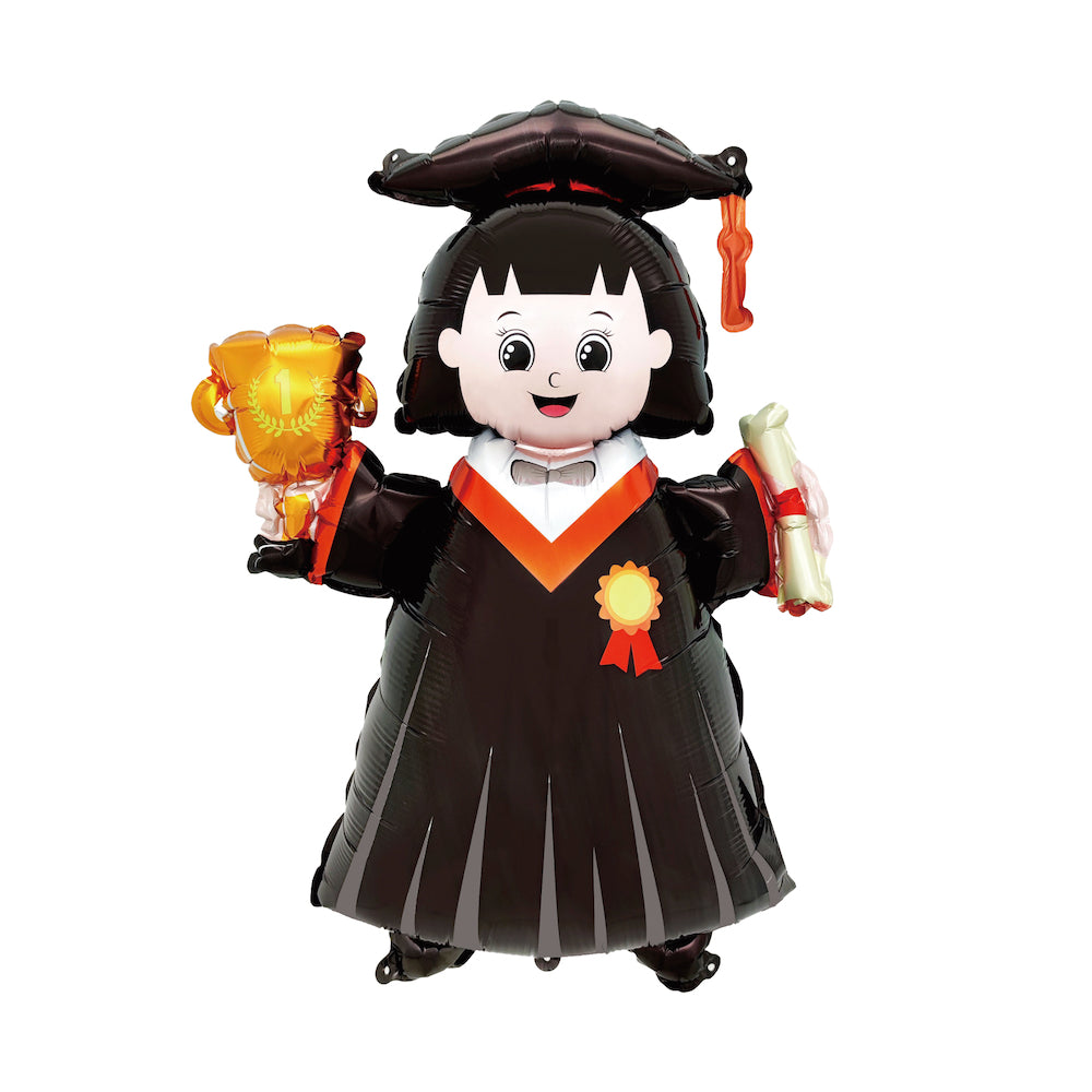🎓 Globo Mylar Niña Graduada 53x71 cm