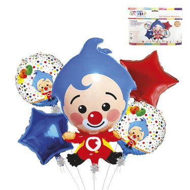 Set Globo Mylar Payaso Plin Plin