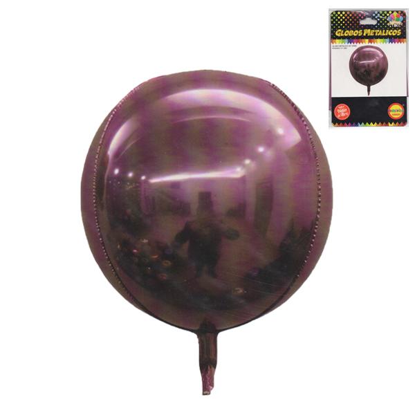 GLOBO METALICO 22" ORBZ FUCSIA   1 UNIDAD