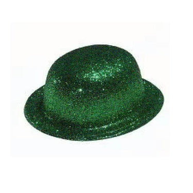 Gorro Chaplin Redondo Escarcha Liso Verde