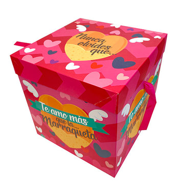 Caja Plegable Grande Amor Chilensis 22X22 Cm