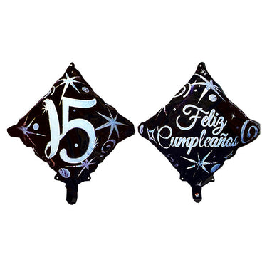 Globo 15 Años Negro