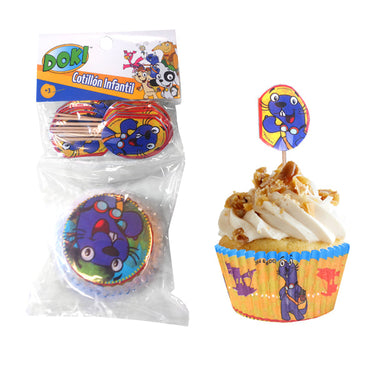 Cupcakes+Picks Doki Img Fico 48 Unidades