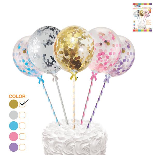 GLOBOS ADORNO TORTA 5  DORADO