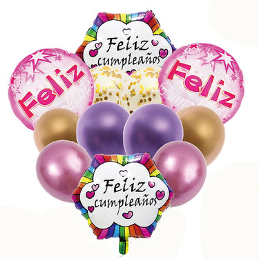 Globo Mylar/Latex F.C 12 Piezas