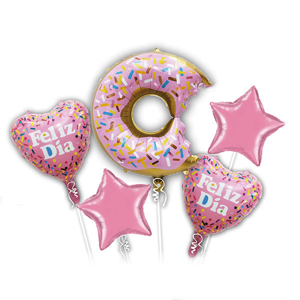 GLOBO MYLAR DONUT   5 PIEZAS