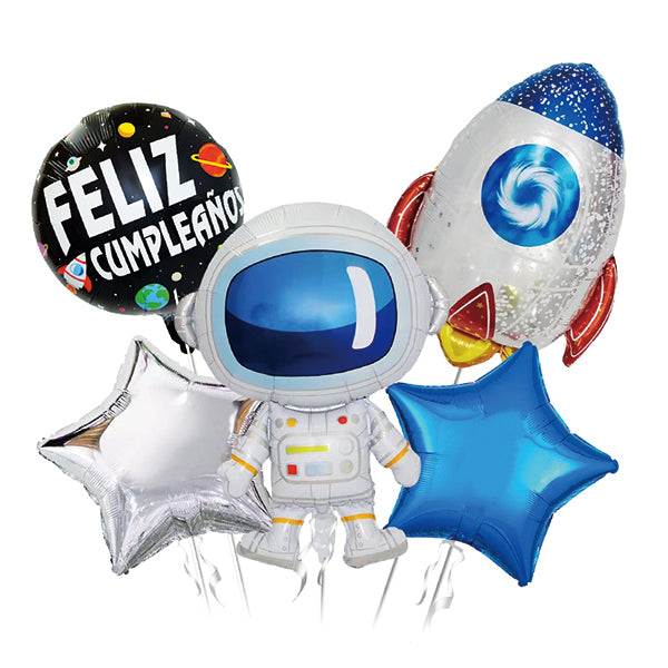 GLOBO MYLAR  ESPACIAL   5 PIEZAS