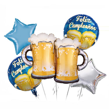 Globo Mylar Par Cervezas 5 Piezas