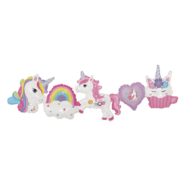 GLOBO MYLAR BANNER UNICORNIO