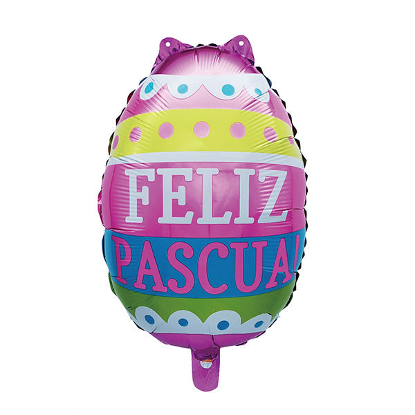 GLOBO MYLAR PASCUA HUEVO PASCUA COLORES