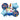 Globo Mylar F.C. Cupcake Azul 5 Piezas