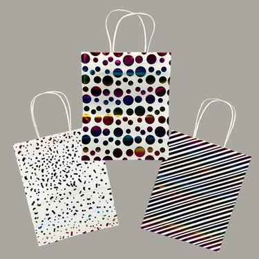 Bolsa De Regalo Color Metal 18 X 24 X 9 Cms