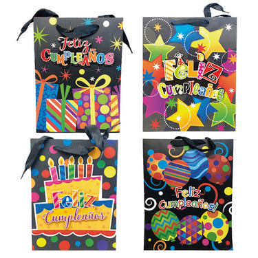 Bolsa De Regalo F.C. Negra Color 18 X 24 X 9 Cms