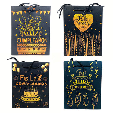 Bolsa De Regalo F.C. Negra 18 X 24 X 9 Cms