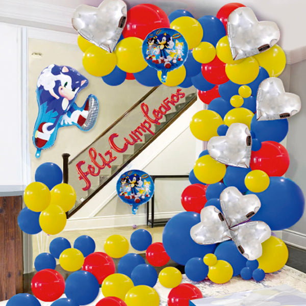 ARCO GLOBOS ORGANICOS SONIC   61 PIEZAS